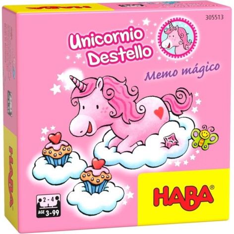 Unicornio Destello: Memo Magico - juego de mesa para niños