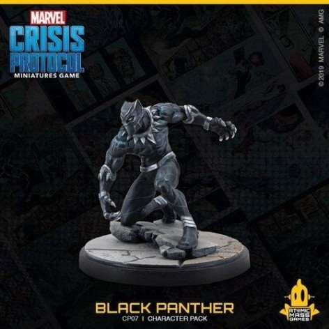 Marvel Crisis Protocol Black Panther and Killmonger - expansión juego de mesa
