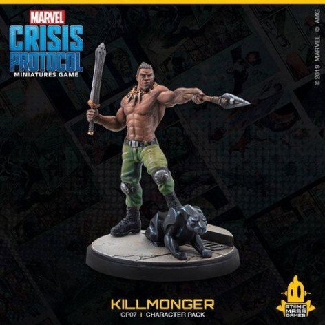 Marvel Crisis Protocol Black Panther and Killmonger - expansión juego de mesa