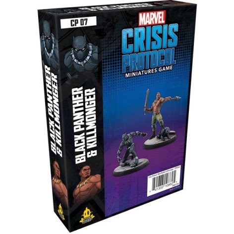 Marvel Crisis Protocol Black Panther and Killmonger - expansión juego de mesa