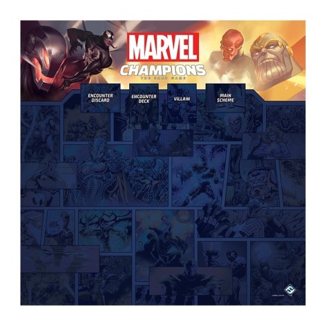 Marvel Champions: 1-4 jugadores playmat - accesorio juego de cartas