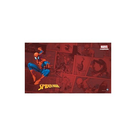 Marvel Champions: Spider Man Game Mat - accesorio juego de cartas