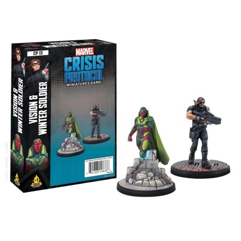 Marvel Crisis Protocol Vision and Winter Soldier - expansión juego de mesa