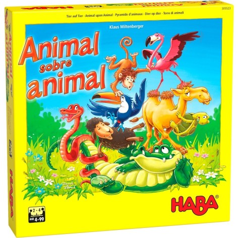 Animal sobre animal: el Tambaleante juego de Apilar - juego de mesa para niños
