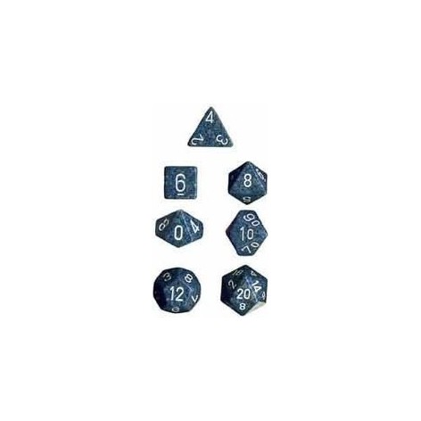 Set de 7 dados Chessex moteados SEA