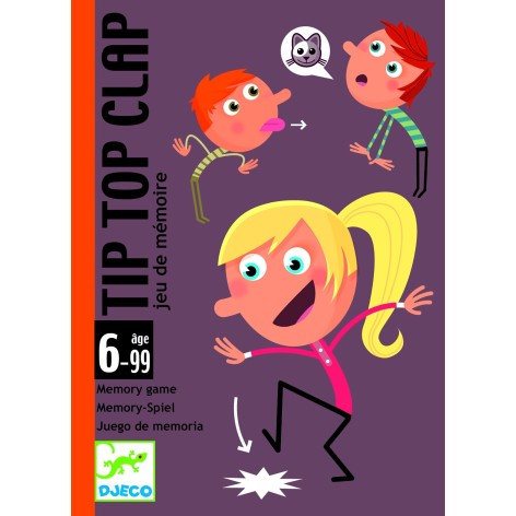 Cartas Tip Top Clap - juego de cartas para niños