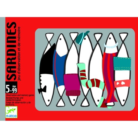 Cartas Sardines - juego de cartas para niños