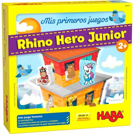 Mis Primeros Juegos: Rhino Hero Junior - juego de mesa para niños