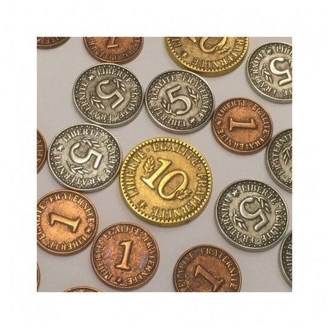 Paris: Monedas Metalicas - accesorio juego de mesa