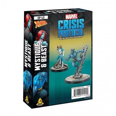 Marvel Crisis Protocol Beast and Mystique - expansión juego de mesa