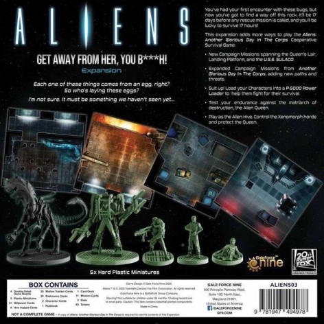 Aliens: Get Away From Her, You B***H - expansión juego de mesa