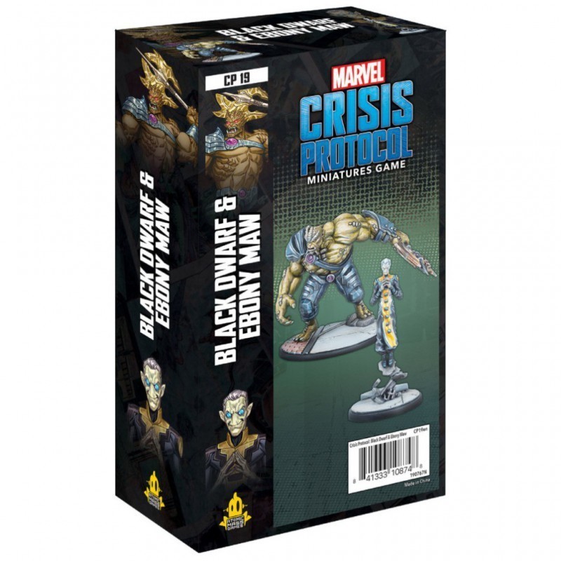 Marvel Crisis Protocol Black Dwarf and Ebony Maw - expansión juego de mesa