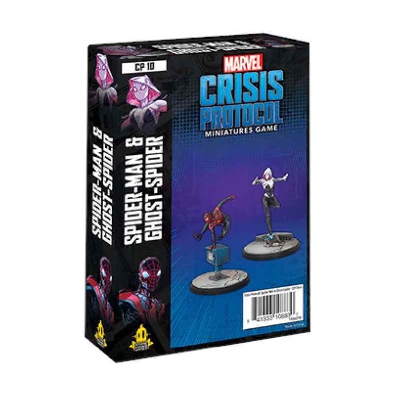Marvel Crisis Protocol Ghost Spider and Spiderman - expansión juego de mesa