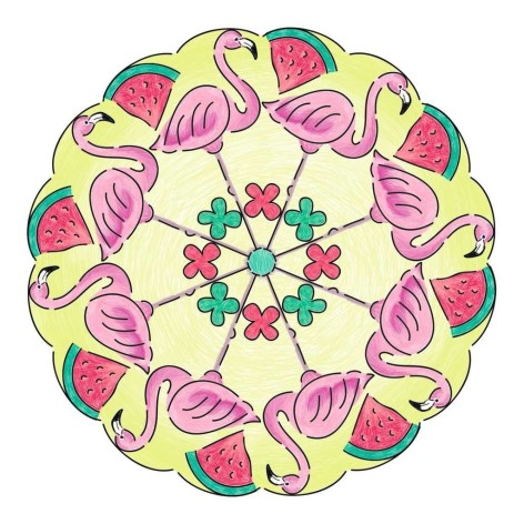 Mandala Designer Flamingo and Friends - juego de mesa