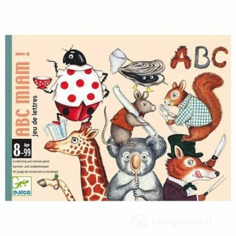 Cartas ABC Miam - juego de cartas para niños