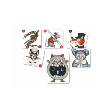 Cartas ABC Miam - juego de cartas para niños