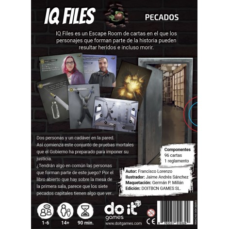 IQ Files: Pecados - juego de cartas