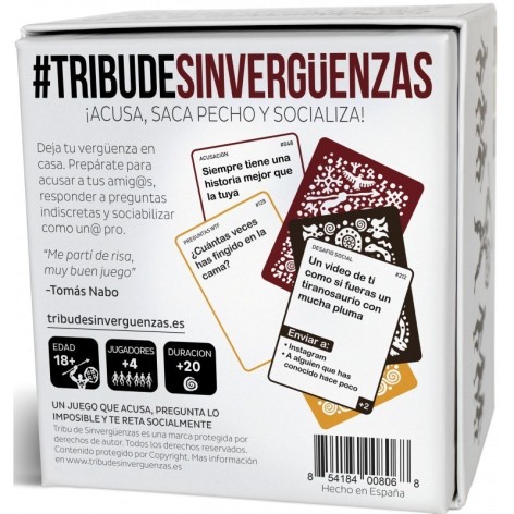 Tribu de Sinverguenzas - juego de cartas