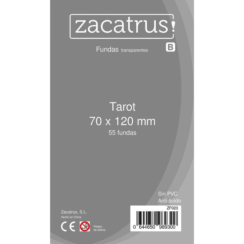 Fundas Zacatrus Tarot 70x120mm (55und)