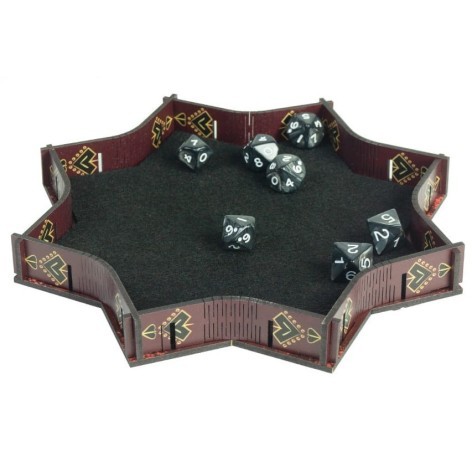 Red Explosion Dice Tray (bandeja de dados) - accesorio juego de mesa