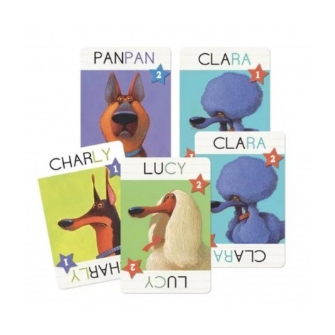 Cartas Top Dogs - juego de cartas para niños