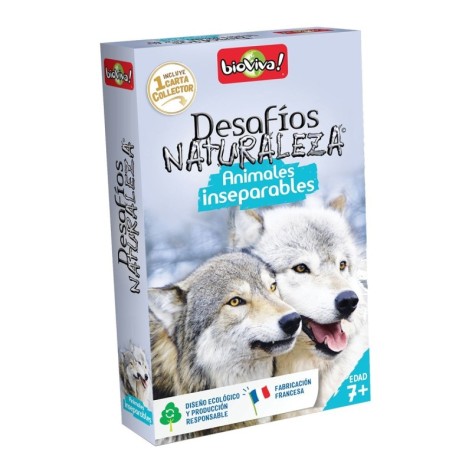 Desafios de la Naturaleza: Animales Inseparables - juego de cartas para niños