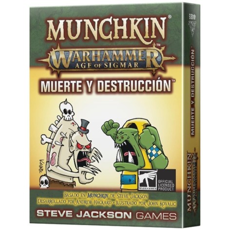 Munchkin Age of Sigmar: Muerte y Destruccion - expansión juego de cartas