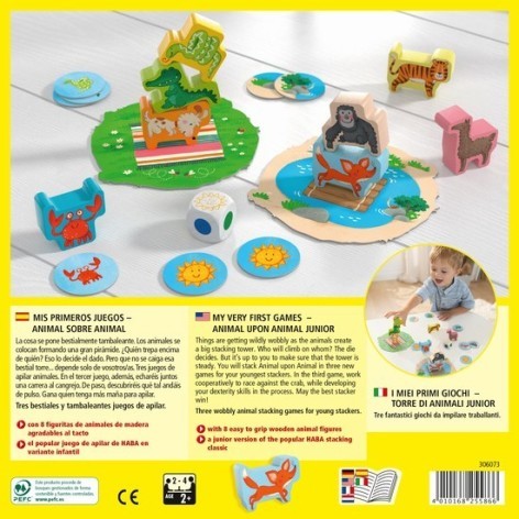 Mis primeros juegos: Animal Sobre Animal - juego de mesa para niños