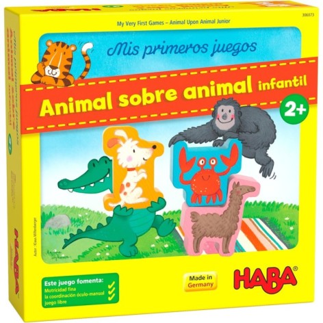 Mis primeros juegos: Animal Sobre Animal - juego de mesa para niños