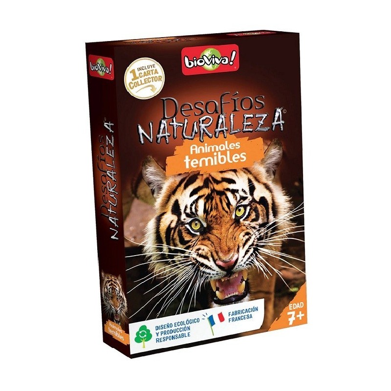 Desafios de la Naturaleza: Animales Temibles - juego de cartas 