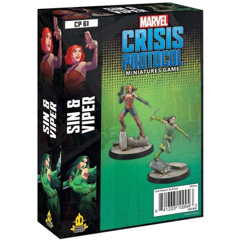 Marvel Crisis Protocol Sin and Viper - expansión juego de mesa