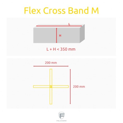 Banda Elástica para Cajas de Juegos de Mesa Talla M (Cross Band Feldherr Flex)