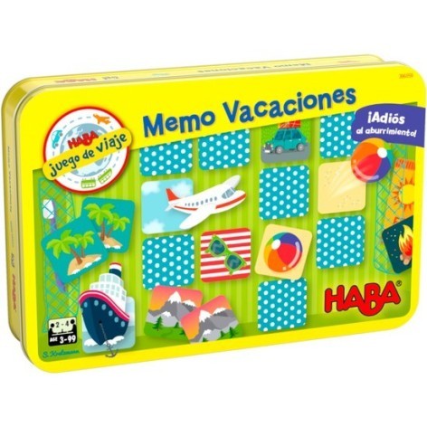 Memo Vacaciones - juego de mesa para niños