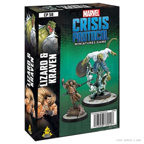 Marvel Crisis Protocol Lizard and Craven - expansión juego de mesa