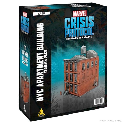 Marvel Crisis Protocol NYC Apartment Building Terrain Pack - expansión juego de mesa