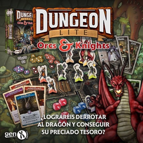Dungeon Lite: Orcs and Knights - juego de mesa