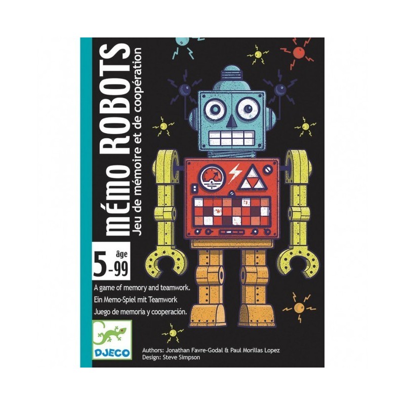 Cartas Memo Robots - juego de cartas para niños