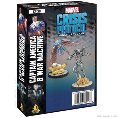 Marvel Crisis Protocol Captain America and War Machine - juego de mesa