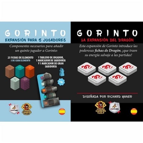 Gorinto. Pack Expansion: 5 jugadores + Dragon - expansión juego de mesa