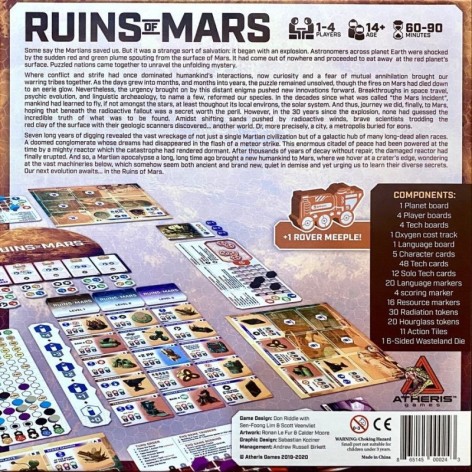 Ruins of Mars - juego de mesa 