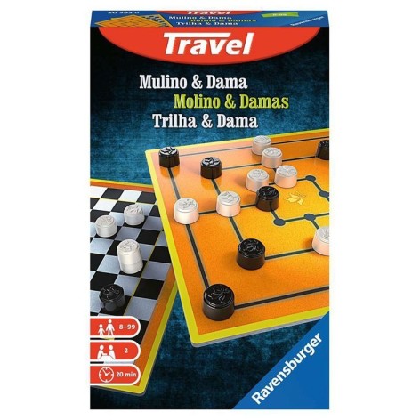 Molino y Damas (edicion de viaje) - juego de mesa