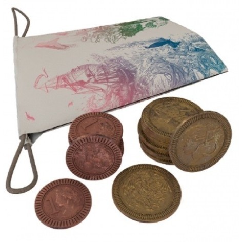 Darwins Journey: Set de Monedas de Metal - Accesorio juego de mesa