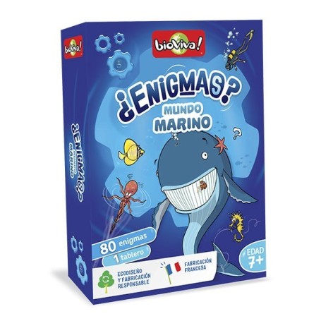 Enigmas Mundo Marino - juego de cartas para niños