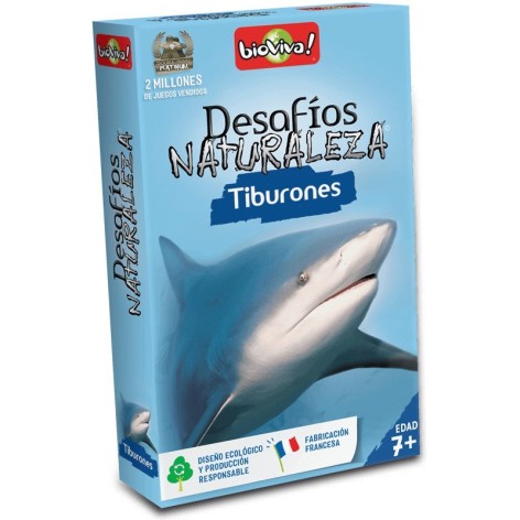 Desafios de la Naturaleza: Tiburones - juego de cartas para niños