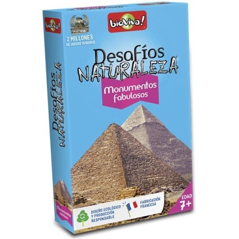 Desafios de la Naturaleza: Monumentos Fabulosos - juego de cartas para niños