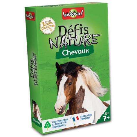 Desafios de la Naturaleza: Caballos - juego de cartas para niños