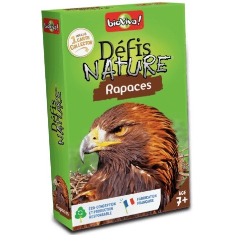 Desafios de la Naturaleza: Aves Rapaces - juego de cartas para niños