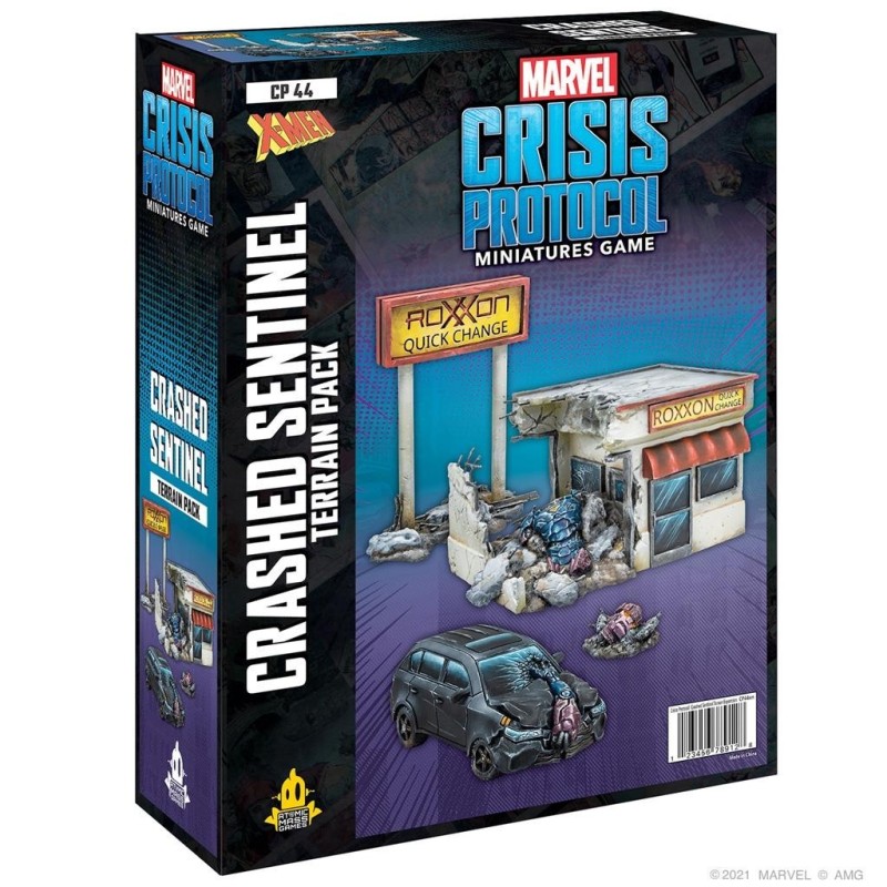 Marvel Crisis Protocol: Crash Sentinel Terrain - expansión juego de mesa