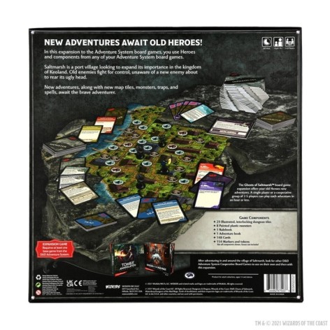 Dungeons and Dragons: Ghosts of Salmarsh – Adventure System Board Game - Standar Edition - expansión juego de mesa