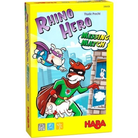 Rhino Hero: Missing Match (castellano) - juego de cartas para niños de Haba